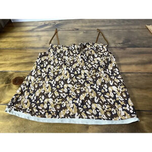 House of Harlow 1960 Sleeveless Cowl Neck Crop Top in Tan Brown Size Small